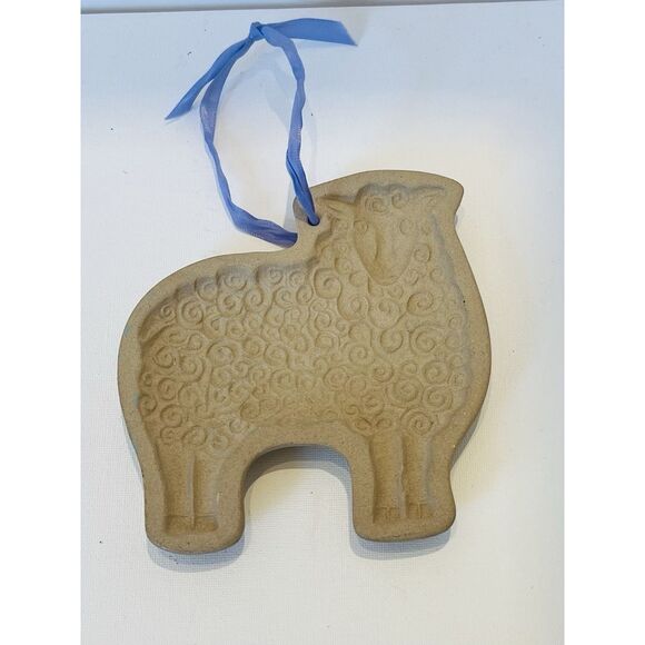 Brown Bag Cookie Art Mold Sheep Lamb Retired 1983 Easter Spring Baking Cottage - Picture 5 of 5